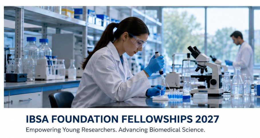 IBSA Foundation Fellowships 2027 | €32,000 Biomedical Research Grant