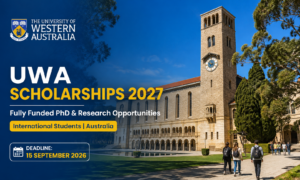 University of Western Australia Scholarships 2027: Fully Funded PhD & Research Scholarships for International Students
